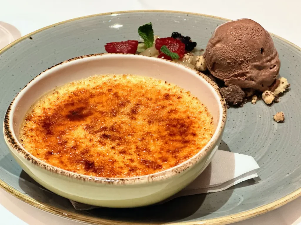 Agence M Com Marseille Le Zip Restaurant Combloux creme brulee