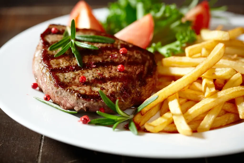 Agence M Com Marseille Le Zip Restaurant Combloux piece boeuf grillee